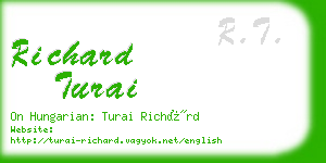 richard turai business card